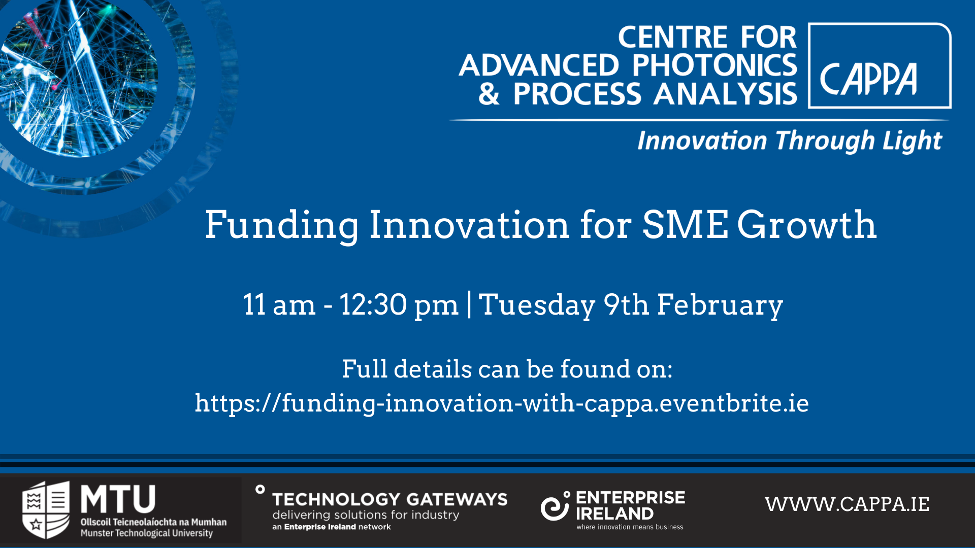 CAPPA Funding Innovation for SME Growth in association with the Hincks Centre - CAPPA