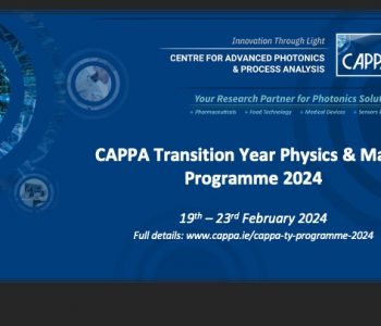 CAPPA TY Physics and Maths Programme 2024