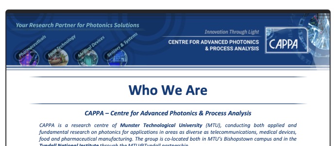 Photonics Applications - CAPPA