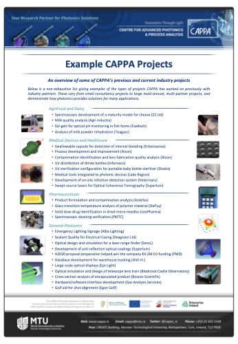 Photonics Applications - CAPPA